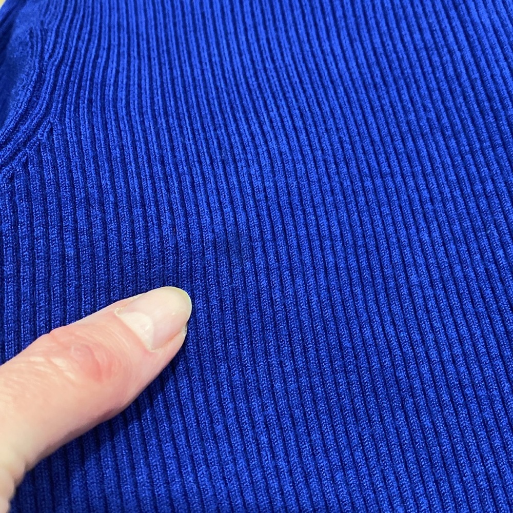 INC International Concepts Blue Short Sleeve Sweater Cuffs With Fun Buttons S - Picture 5 of 17